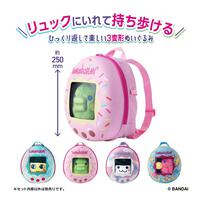 Tamagotchi Rolling Plush Toy with Backpack Set (Kuchipatchi)