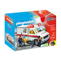 Playmobil เพลย์โมบิล ชุดรถพยาบาลกู้ภัย