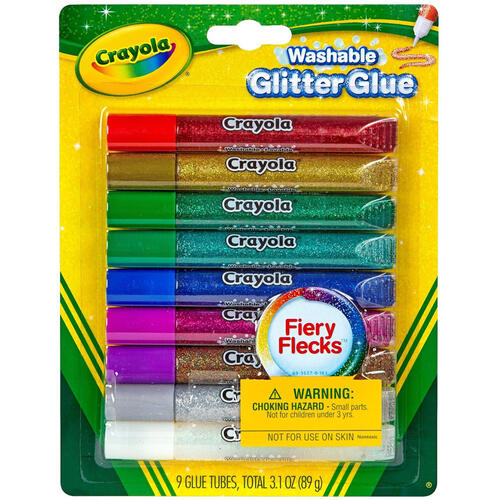 Crayola 9Ct.Washable Glitter Glue