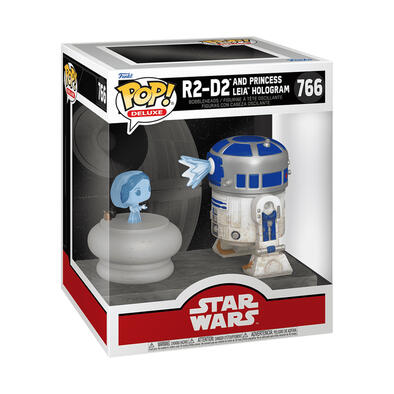 Funko Pop! Deluxe: Star Wars - R2-D2 And Princess Leia Hologram