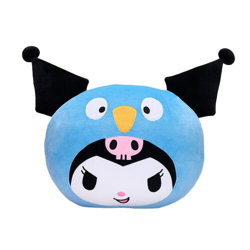 playpop Sanrio Dino Face Plush Cushion - Kuromi