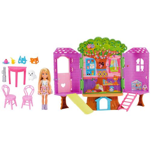 Barbie บาร์บี้ มูฟวี่ เพลย์เซตเชลซีและบ้านต้นไม้