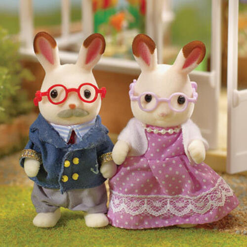 Sylvanian Families Chocolate Rabbit Grandparents Playset