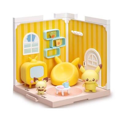 Takara Tomy Pokemon Pokepeace House Living Pikachu & Pichu Set
