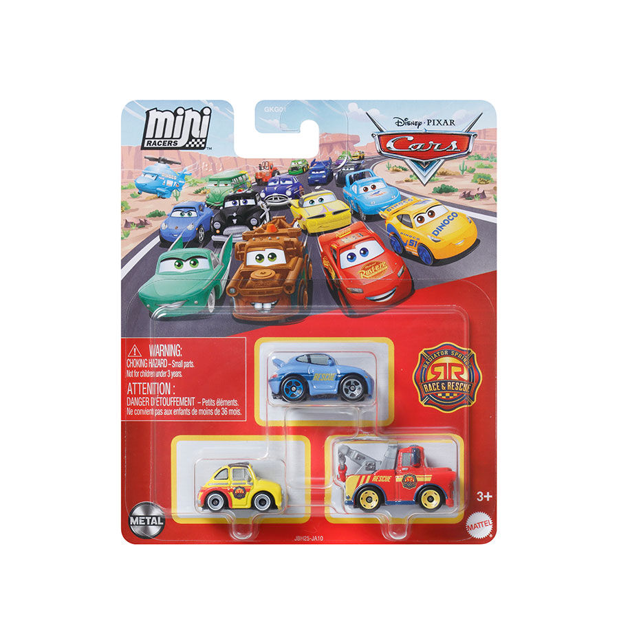 Disney Pixar Cars Mini Racers 3-Pack- Assorted | Toys