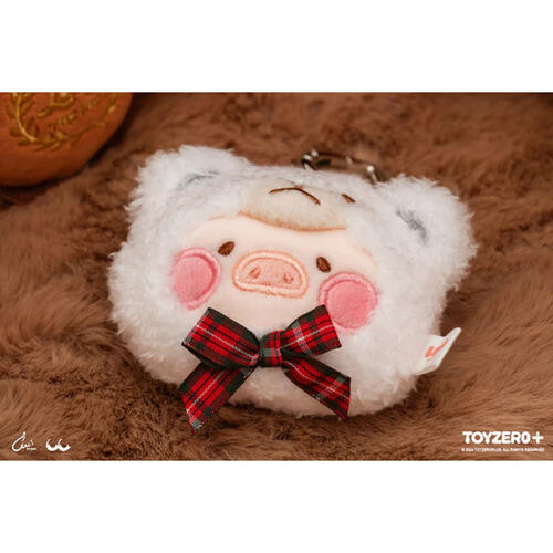 Lulu The Piggy Teddy Lulu Multi-usage Plush Keychain (White)