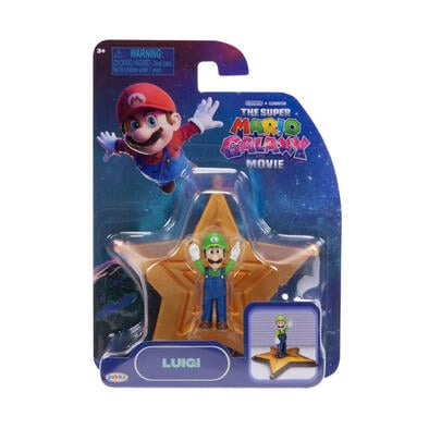 The Super Luigi Galaxy Movie 1.5 Inch Mario Figure With Star