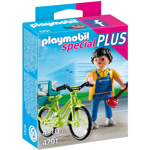 Playmobil เพลย์โมบิล สเปเชียลพลัส ช่างซ่อม และจักรยาน